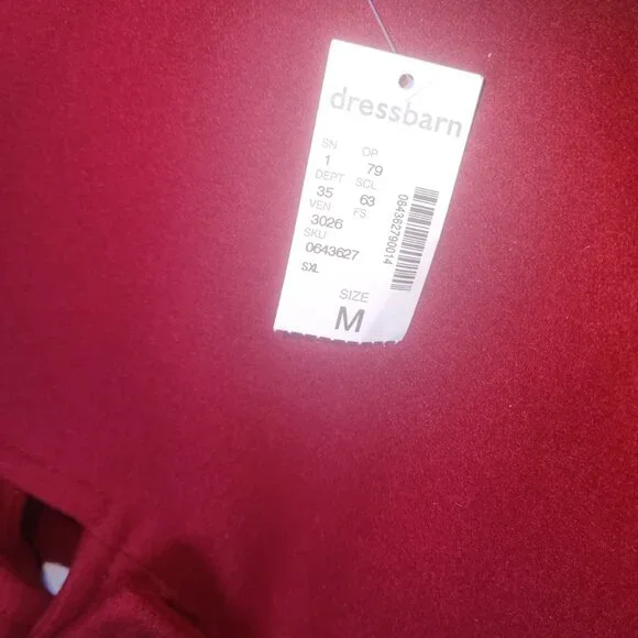 Red Ladies Pea Coat - Picture 5 of 6